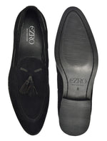 EZRO Men’s Stylish Black Loafers – Comfortable & Elegant Slip-On Shoes for Casual, Office & Everyday Wear