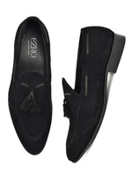 EZRO Men’s Stylish Black Loafers – Comfortable & Elegant Slip-On Shoes for Casual, Office & Everyday Wear