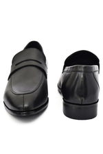 EZRO Men's Premium Black Formal Loafers | Classic Slip-On Business, Office & Wedding Dress Shoes